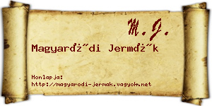 Magyaródi Jermák névjegykártya